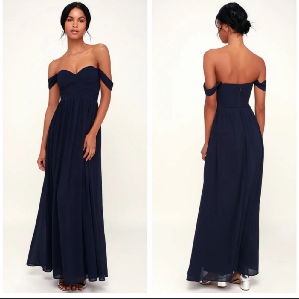 Lulu's Blue Maxi Dress